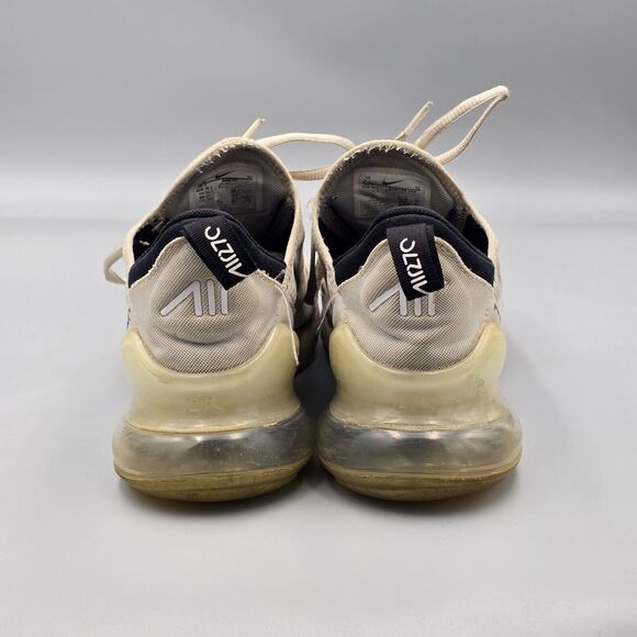 Nike Women's Size 7.5 US WMNS Air Max 270 AH6789 100 White Black Sneakerd Shoes - Picture 5 of 12